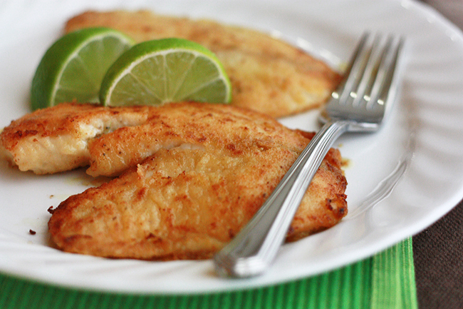 Honey Lime Tilapia // One Lovely Life